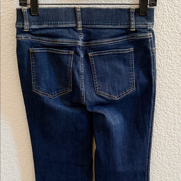 Spanx High Waist Booty Lift Shaping Flare Pull on Denim Jeans Size Petite Small - Picture 7 of 8